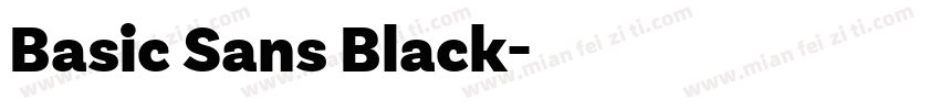Basic Sans Black字体转换
